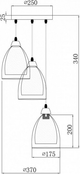 Подвесной светильник Freya Astery FR5375PL-03CH1 в Можге - mozhga.ok-mebel.com | фото 2
