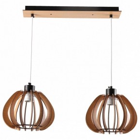 Подвесной светильник Imex MD.9012 MD.9012-2-P-BK+WOOD в Можге - mozhga.ok-mebel.com | фото