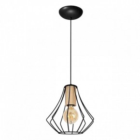 Подвесной светильник Imex MD.9050 MD.9050-1-P-BK+WOOD в Можге - mozhga.ok-mebel.com | фото 2
