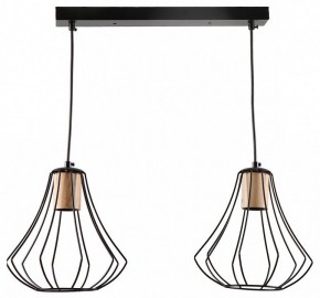 Подвесной светильник Imex MD.9050 MD.9050-2-P-BK+WOOD в Можге - mozhga.ok-mebel.com | фото