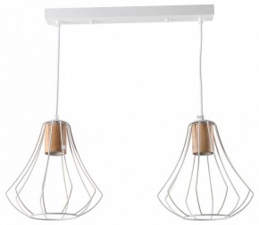 Подвесной светильник Imex MD.9052 MD.9052-2-P-WH+WOOD в Можге - mozhga.ok-mebel.com | фото