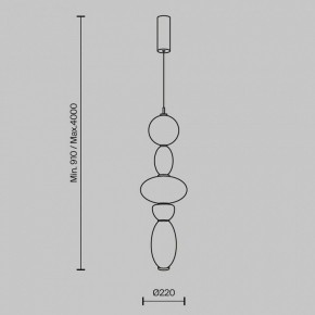 Подвесной светильник Maytoni Adore MOD297PL-L24BS3K1 в Можге - mozhga.ok-mebel.com | фото 5