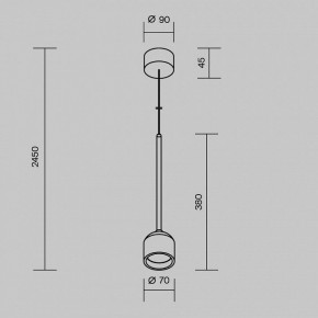 Подвесной светильник Maytoni Apex O491PL-L6B3K в Можге - mozhga.ok-mebel.com | фото 7