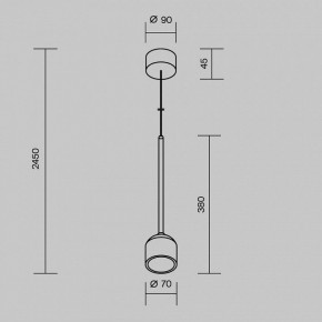 Подвесной светильник Maytoni Apex O491PL-L8W3K в Можге - mozhga.ok-mebel.com | фото 8
