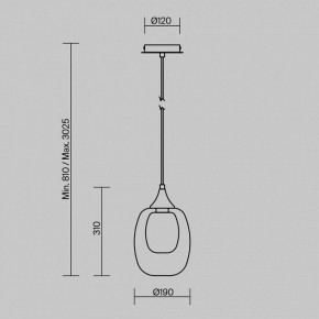 Подвесной светильник Maytoni Aura MOD016PL-01BS1 в Можге - mozhga.ok-mebel.com | фото 4
