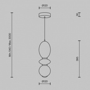 Подвесной светильник Maytoni Brosche MOD362PL-L10BG3K в Можге - mozhga.ok-mebel.com | фото 4