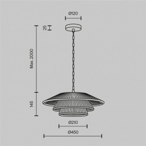 Подвесной светильник Maytoni Costa MOD394PL-01BS в Можге - mozhga.ok-mebel.com | фото 5
