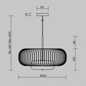 Подвесной светильник Maytoni Levitation MOD376PL-L30G3K в Можге - mozhga.ok-mebel.com | фото 5