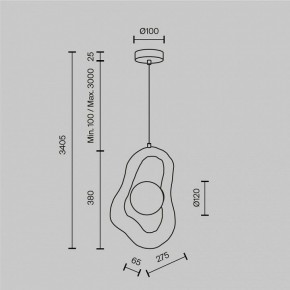 Подвесной светильник Maytoni Opus MOD380PL-01W в Можге - mozhga.ok-mebel.com | фото 5