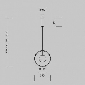 Подвесной светильник Maytoni Paparazzi MOD407PL-L12B3K1 в Можге - mozhga.ok-mebel.com | фото 2