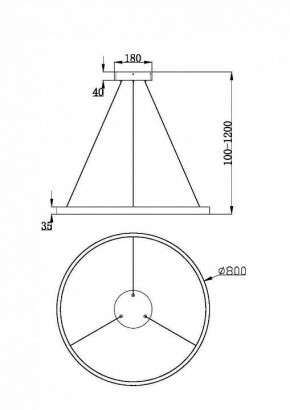 Подвесной светильник Maytoni Rim MOD058PL-L42WK в Можге - mozhga.ok-mebel.com | фото 2