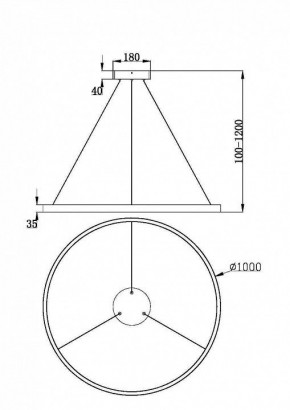 Подвесной светильник Maytoni Rim MOD058PL-L54BK в Можге - mozhga.ok-mebel.com | фото 4