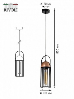 Подвесной светильник Rivoli Anemon Б0047359 в Можге - mozhga.ok-mebel.com | фото 9