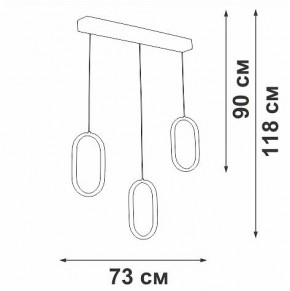 Подвесной светильник Vitaluce V3049 V3049-0/3S в Можге - mozhga.ok-mebel.com | фото 4