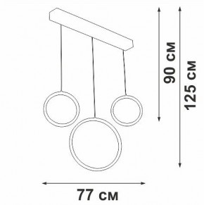 Подвесной светильник Vitaluce V3050 V3050-1/3S в Можге - mozhga.ok-mebel.com | фото 5