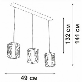 Подвесной светильник Vitaluce V4382 V4382-1/3S в Можге - mozhga.ok-mebel.com | фото 3