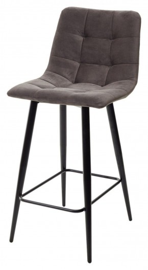 Полубарный стул CHILLI-QB графит #14, велюр / черный каркас (H=66cm) М-City в Можге - mozhga.ok-mebel.com | фото 1