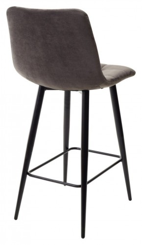 Полубарный стул CHILLI-QB графит #14, велюр / черный каркас (H=66cm) М-City в Можге - mozhga.ok-mebel.com | фото 4