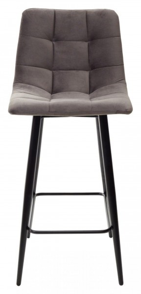 Полубарный стул CHILLI-QB графит #14, велюр / черный каркас (H=66cm) М-City в Можге - mozhga.ok-mebel.com | фото 5