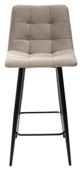 Полубарный стул CHILLI-QB латте #25, велюр / черный каркас (H=66cm) М-City в Можге - mozhga.ok-mebel.com | фото