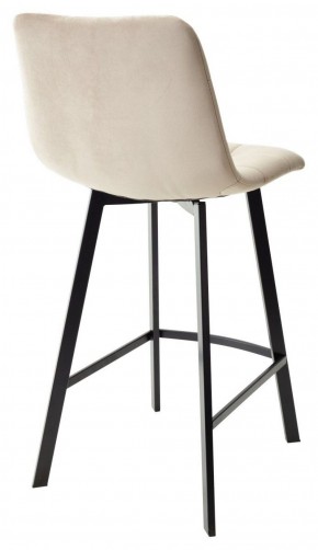 Полубарный стул CHILLI-QB SQUARE бежевый #5, велюр / черный каркас (H=66cm) М-City в Можге - mozhga.ok-mebel.com | фото 2