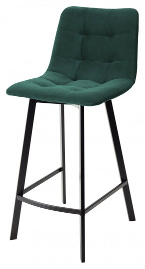 Полубарный стул CHILLI-QB SQUARE зеленый #19, велюр / черный каркас (H=66cm) М-City в Можге - mozhga.ok-mebel.com | фото