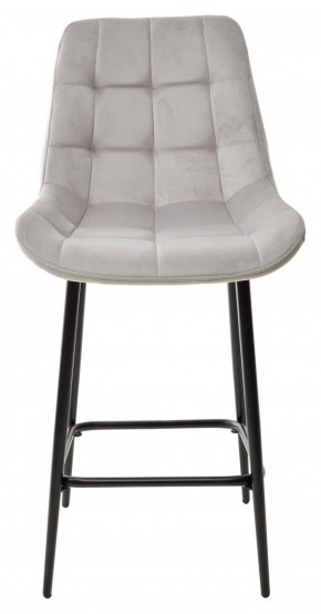 Полубарный стул ХОФМАН, цвет H-09 Светло-серый, велюр / черный каркас H=63cm М-City в Можге - mozhga.ok-mebel.com | фото 5