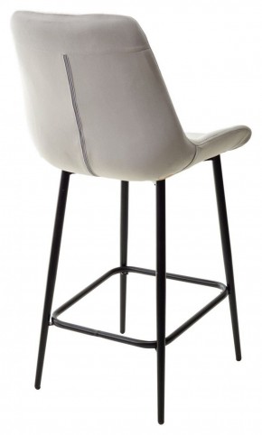 Полубарный стул ХОФМАН, цвет H-09 Светло-серый, велюр / черный каркас H=63cm М-City в Можге - mozhga.ok-mebel.com | фото 6