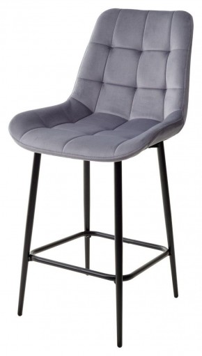 Полубарный стул ХОФМАН, цвет H-14 Серый, велюр / черный каркас H=63cm М-City в Можге - mozhga.ok-mebel.com | фото