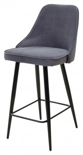 Полубарный стул NEPAL-PB СЕРЫЙ #27, велюр/ черный каркас (H=68cm) М-City в Можге - mozhga.ok-mebel.com | фото