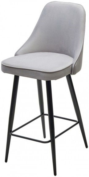 Полубарный стул NEPAL-PB СВЕТЛО- СЕРЫЙ BM-4, велюр/ черный каркас (H=68cm) М-City в Можге - mozhga.ok-mebel.com | фото