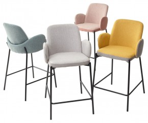 Полубарный стул NYX (H=65cm) VF106 желтый / VF120 серый М-City в Можге - mozhga.ok-mebel.com | фото 2