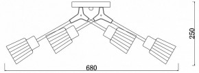 Потолочная люстра Escada Felicia 1137/6P в Можге - mozhga.ok-mebel.com | фото 3