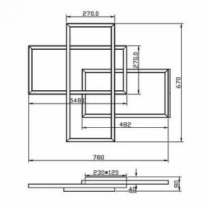 Потолочная люстра Maytoni Line MOD016CL-L80BK в Можге - mozhga.ok-mebel.com | фото 2