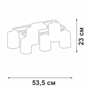 Потолочная люстра Vitaluce V3092 V3092-1/6PL в Можге - mozhga.ok-mebel.com | фото 4