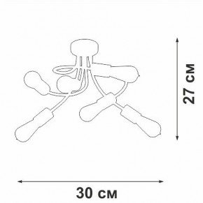 Потолочная люстра Vitaluce V3928 V3928-1/6PL в Можге - mozhga.ok-mebel.com | фото 4