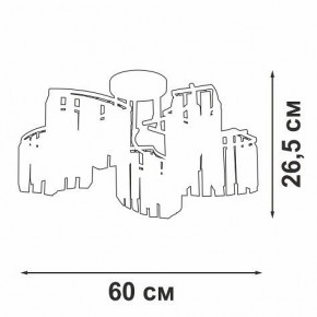Потолочная люстра Vitaluce V5884 V5884-0/5PL в Можге - mozhga.ok-mebel.com | фото 3