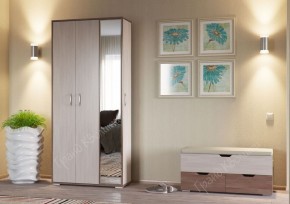 Прихожая ДОМИНО mini Бодега темный/светлый в Можге - mozhga.ok-mebel.com | фото 2
