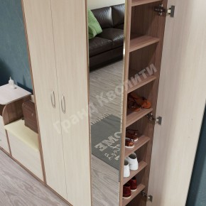 Прихожая ДОМИНО mini Бодега темный/светлый в Можге - mozhga.ok-mebel.com | фото 4