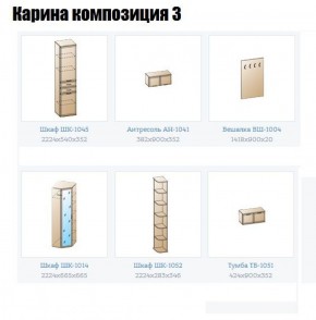 Прихожая Карина (модульная) в Можге - mozhga.ok-mebel.com | фото 8