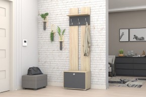 Прихожая Монако-2 (Дуб Сонома/Графит) в Можге - mozhga.ok-mebel.com | фото 2