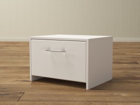 PROxSON Тумба Varna (ЛДСП Белая+экокожа Белый/Белый) 51x40 в Можге - mozhga.ok-mebel.com | фото