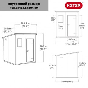 Сарай Манор Пентхаус 6x6 (MANOR PENT 6x6) в Можге - mozhga.ok-mebel.com | фото 3