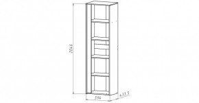 ЛИНДА-1 Шкаф 1-о дверный для белья (ЛНД.01) в Можге - mozhga.ok-mebel.com | фото 2