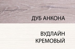 Шкаф 1D, OLIVIA, цвет вудлайн крем/дуб анкона в Можге - mozhga.ok-mebel.com | фото 3