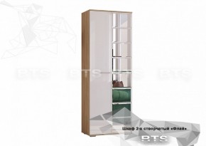 ФЛАЙ Шкаф 2-х створчатый ШК-04 (дуб сонома/белый) в Можге - mozhga.ok-mebel.com | фото 2