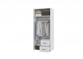 Шкаф 2-х створчатый с ящиками VICTOR (Белый) в Можге - mozhga.ok-mebel.com | фото 2