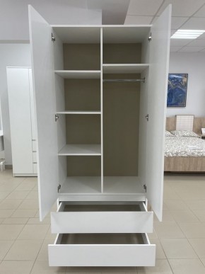 Шкаф 2-ств. с 2 ящиками "Бьянко" в Можге - mozhga.ok-mebel.com | фото 2