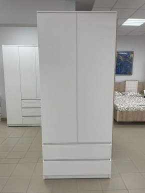 Шкаф 2-ств. с 2 ящиками "Бьянко" в Можге - mozhga.ok-mebel.com | фото 3