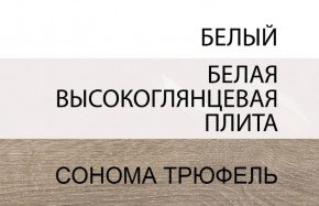 Шкаф 2D/TYP 20A, LINATE ,цвет белый/сонома трюфель в Можге - mozhga.ok-mebel.com | фото 4